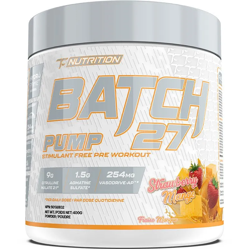 TC Nutrition Batch 27 Pump Stim Free