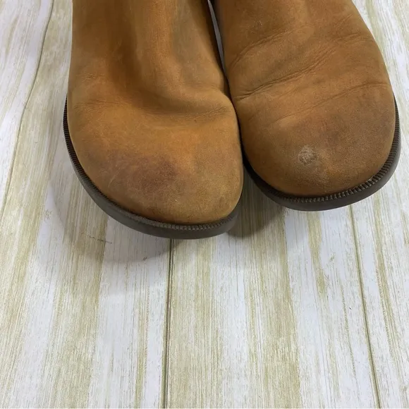 Teva Foxy Tan Brown Waterproof Leather Ankle Booties