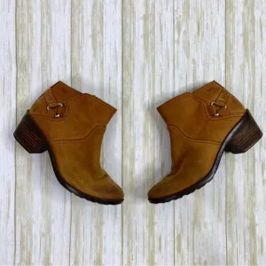 Teva Foxy Tan Brown Waterproof Leather Ankle Booties