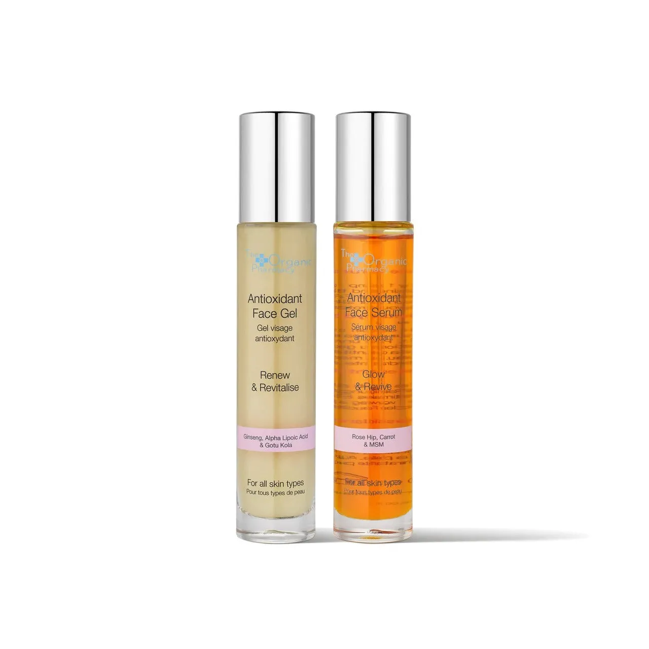 The Organic Pharmacy Antioxidant Face Gel & Antioxidant Face Serum Duo 35ml Exp-08/26