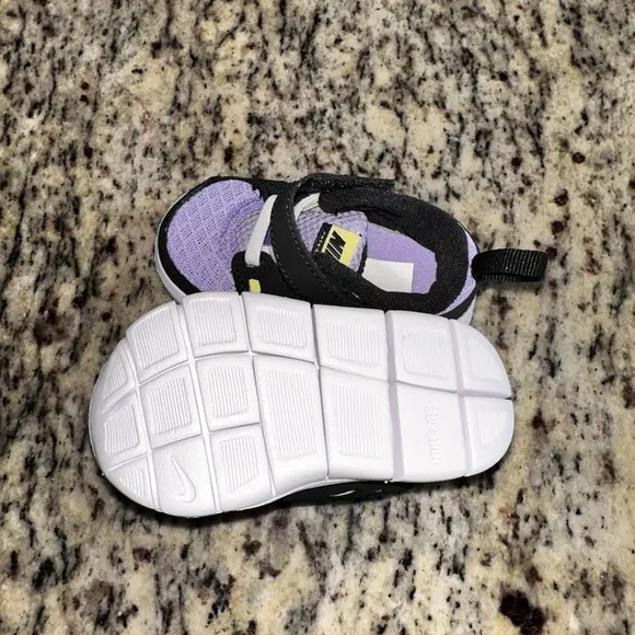 Toddler Nike Free Run 2 TD ’Purple Pulse Light Lemon Twist’ - 4C