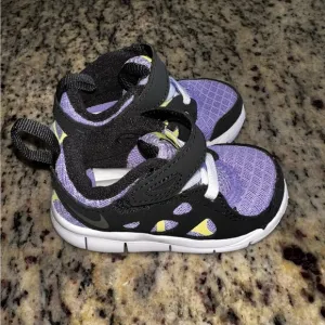 Toddler Nike Free Run 2 TD ’Purple Pulse Light Lemon Twist’ - 4C