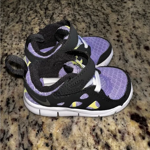 Toddler Nike Free Run 2 TD ’Purple Pulse Light Lemon Twist’ - 4C