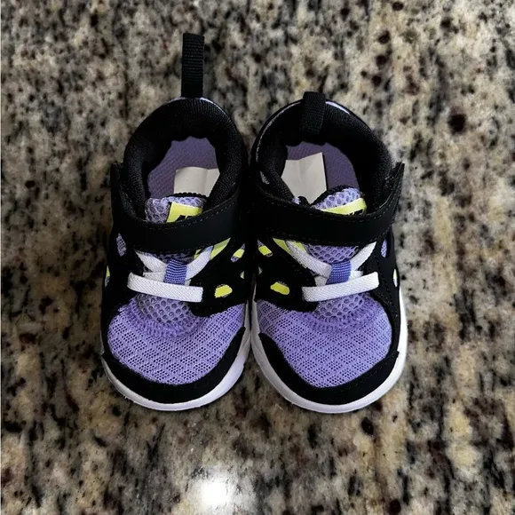 Toddler Nike Free Run 2 TD ’Purple Pulse Light Lemon Twist’ - 4C