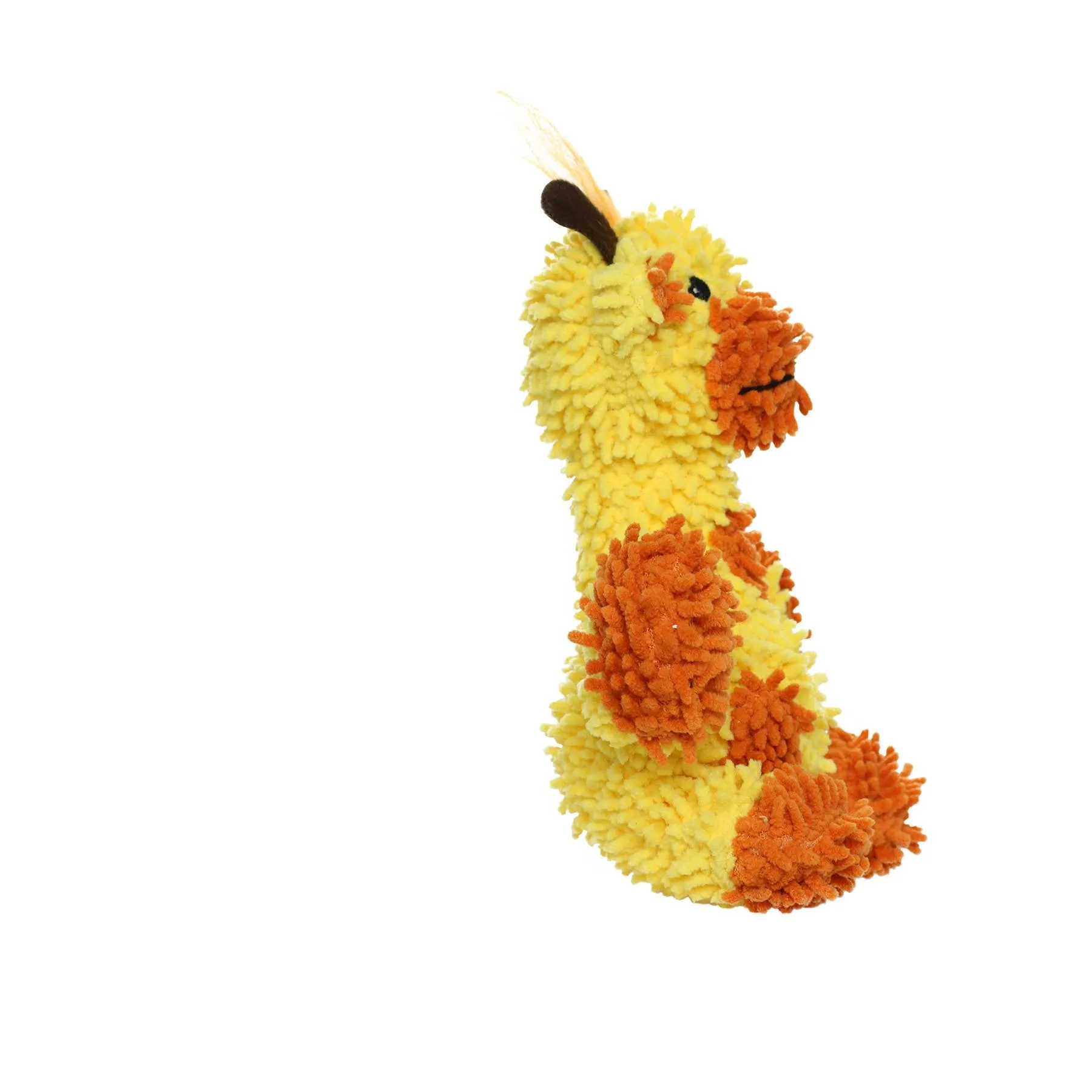 Tuffy Dog Toys - VIP Products - Mighty Jr Microfiber Ball Giraffe, Durable, Squeaky Dog Toy