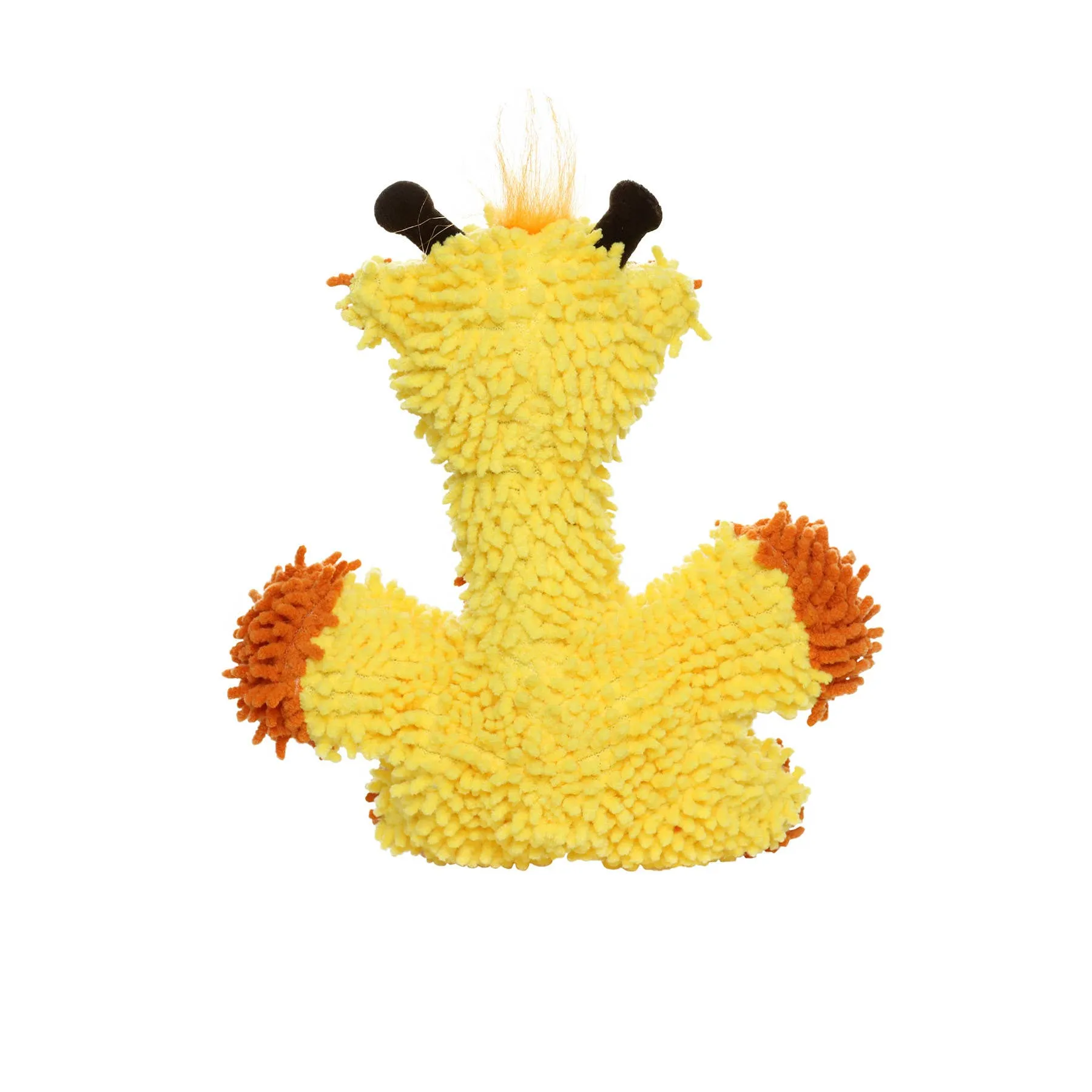 Tuffy Dog Toys - VIP Products - Mighty Jr Microfiber Ball Giraffe, Durable, Squeaky Dog Toy