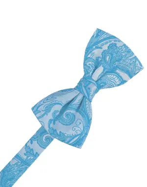 Turquoise Tapestry Kids Bow Tie