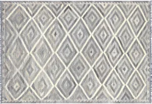 Vintage Afghan Maimana Kilim - 5'9" x 8'4"