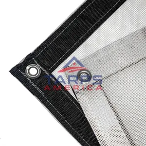White 85% Fire Retardant Mesh Containment Screen by ShadeMax®