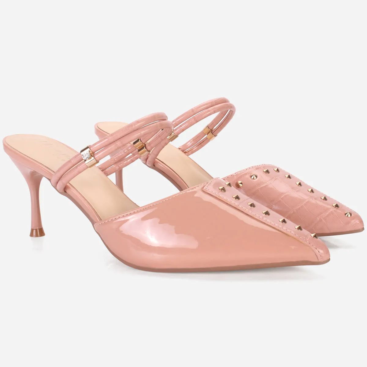 Women's "WAVERLY" Stud Detailing Evening Sandals