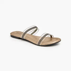 Womens Strappy Slides