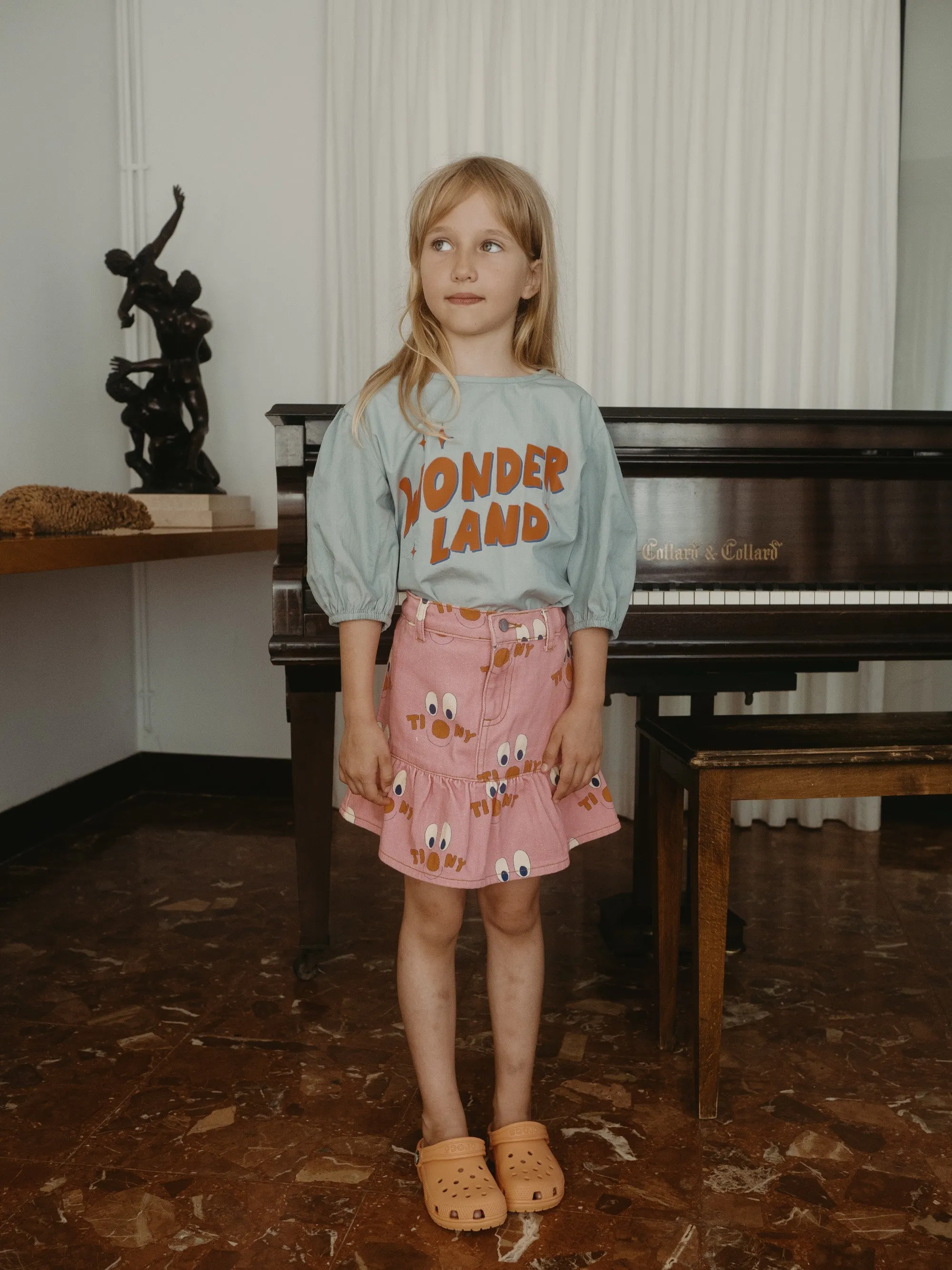 Wonderland Blouse, Warm Grey