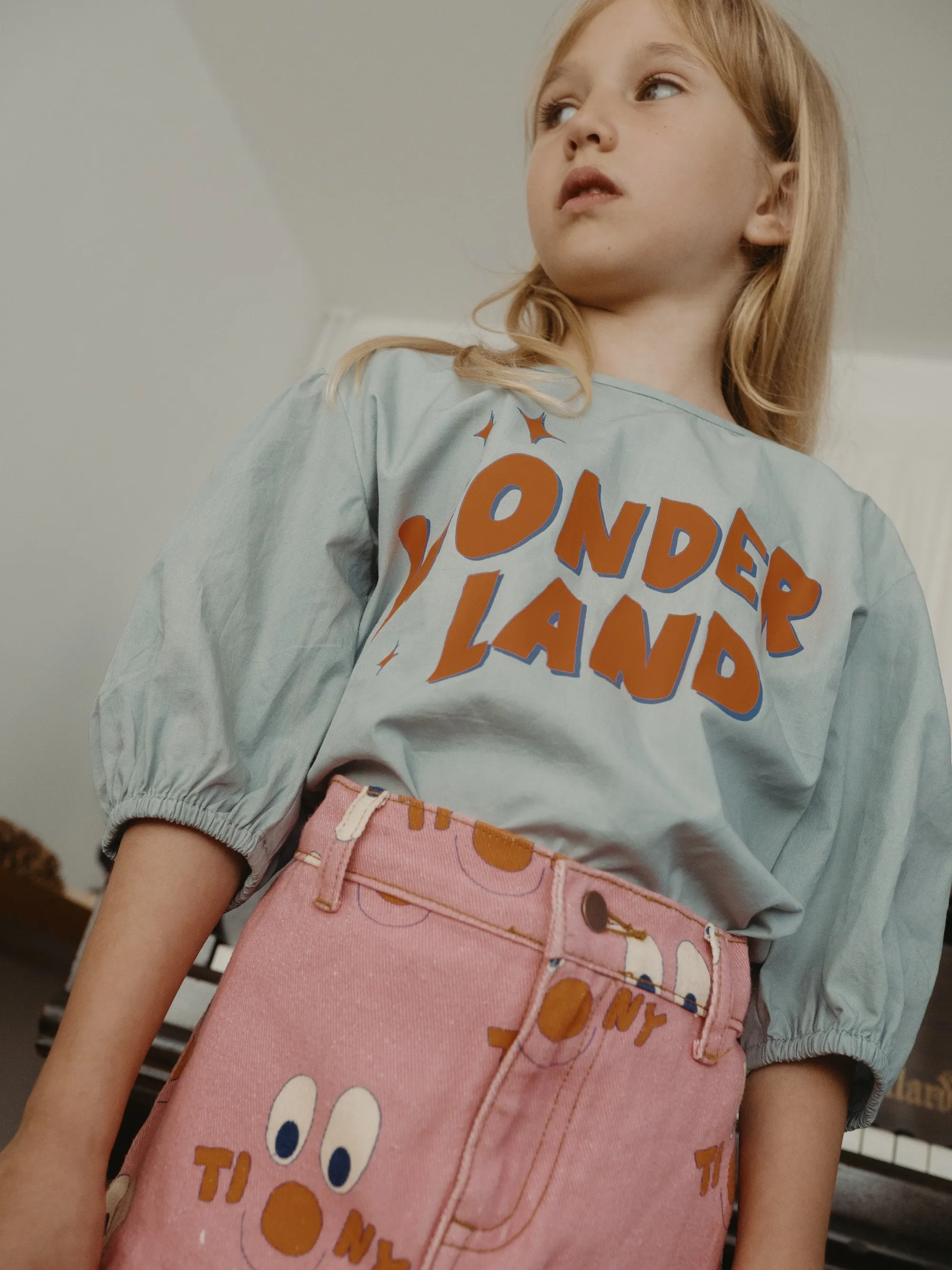 Wonderland Blouse, Warm Grey