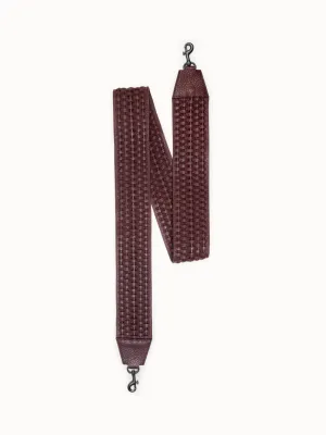 Woven Leather Crossbody Strap