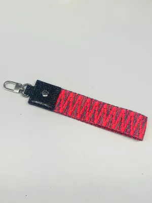 Woven Wristlet: Neon Pink